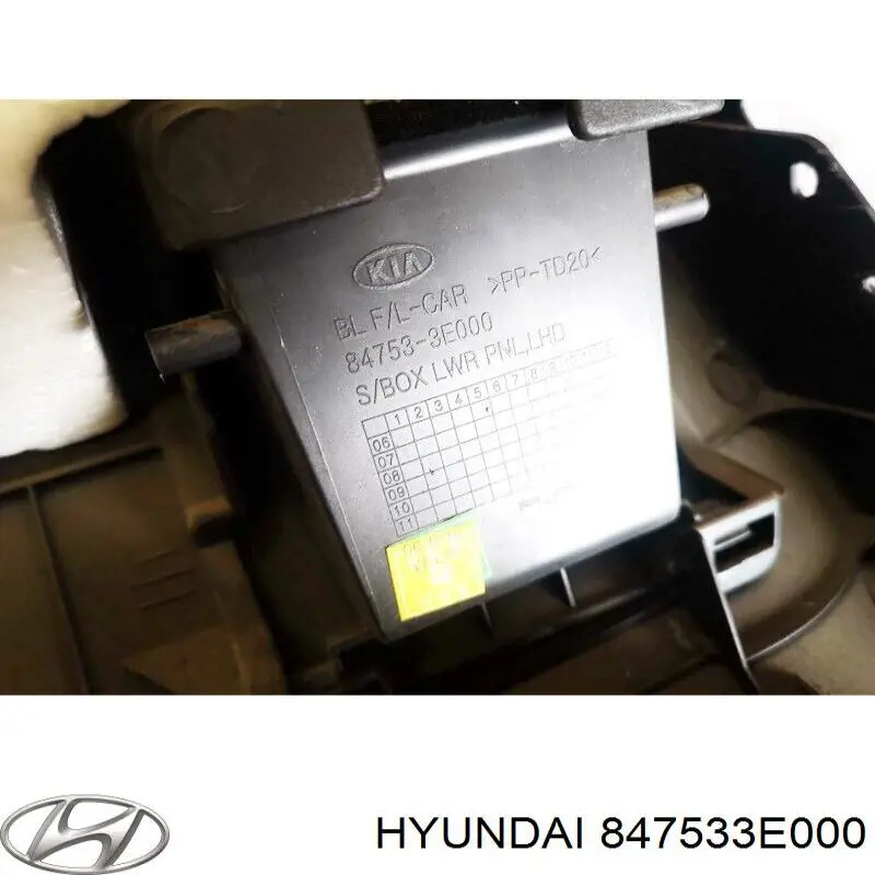  Hyundai/Kia 847533E000 ціна, від 9.67 USD