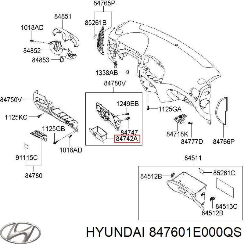 847601E000QS Hyundai/Kia 