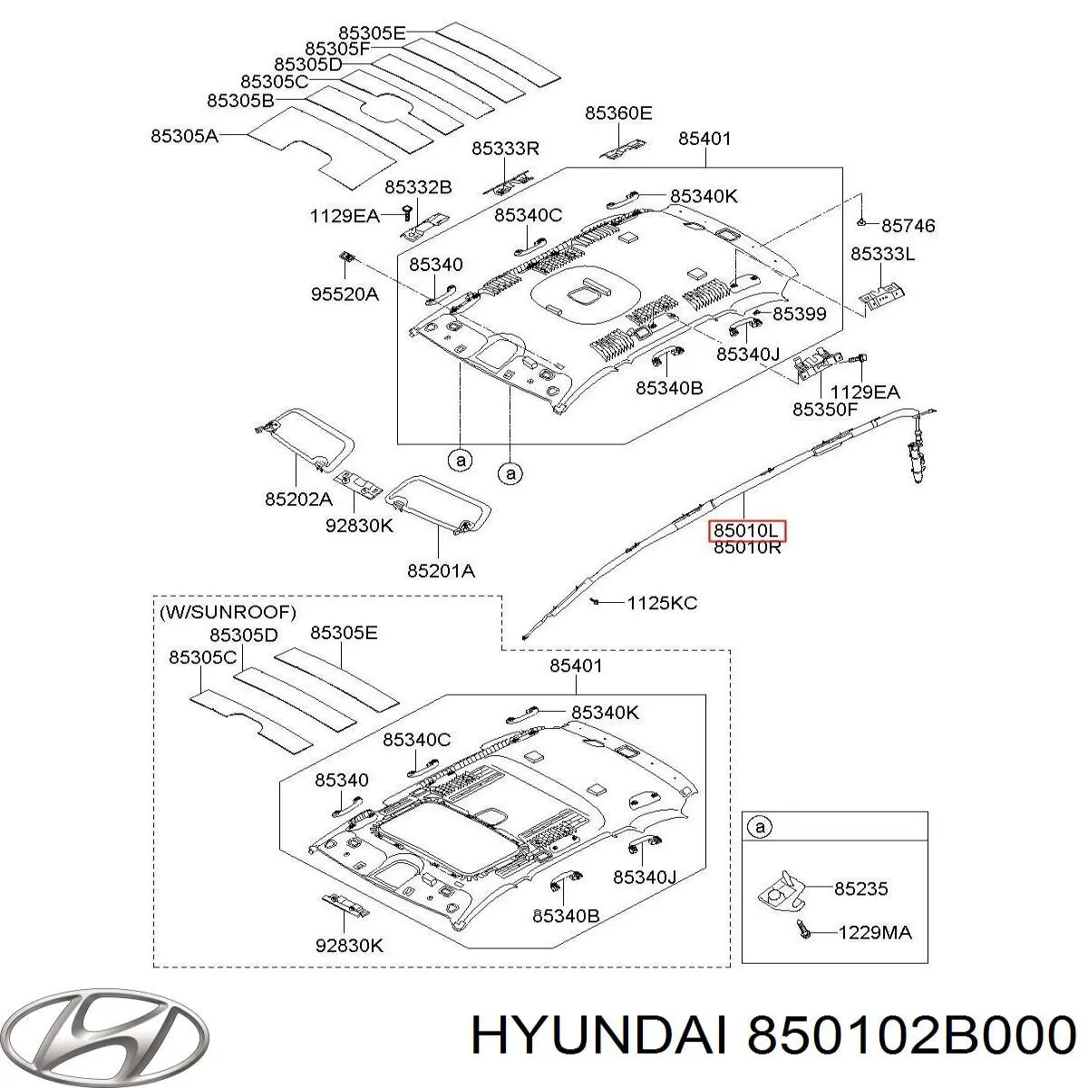 850102B000 Hyundai/Kia Подушка безпеки, збоку ейрбегів