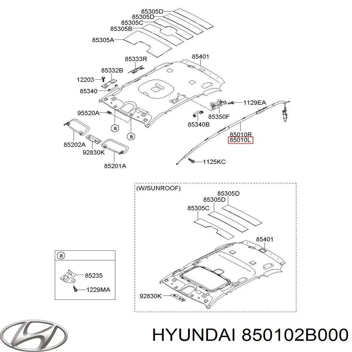 Купити 850102B000 Hyundai/Kia Подушка безпеки, збоку ліва айрбег