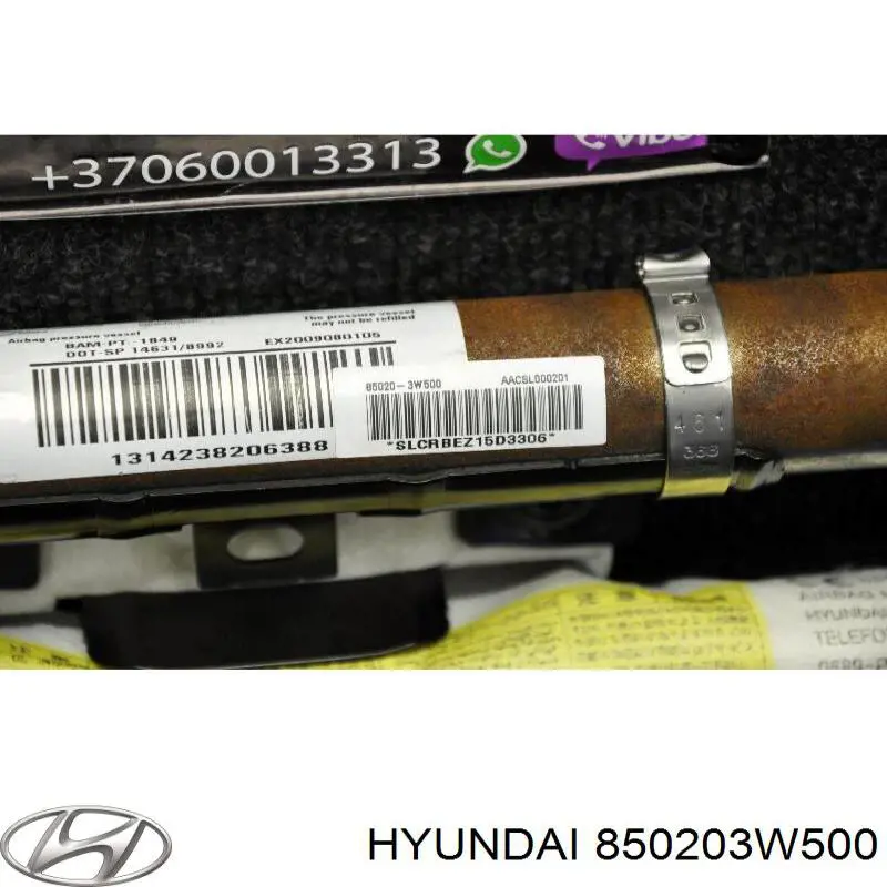 Подушка безпеки, збоку, права, AIRBAG Hyundai/Kia 850203W500 ціна, від 20.27 USD