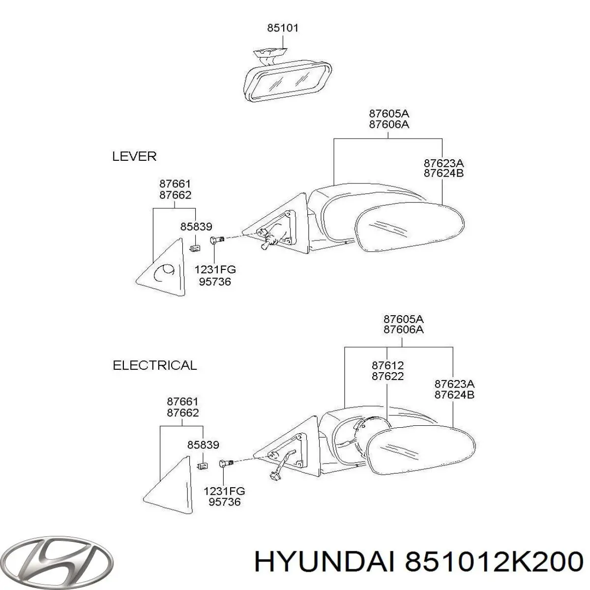  851012K200 Hyundai/Kia