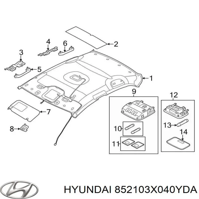  852103X040YDA Hyundai/Kia