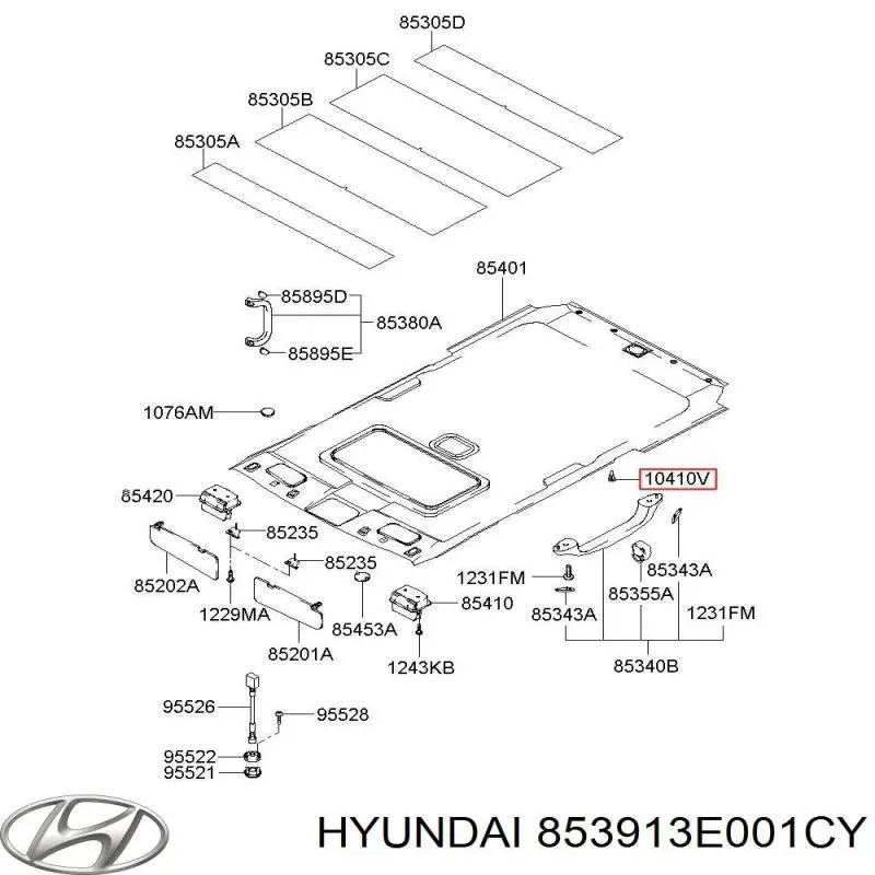  Hyundai/Kia 853913E001CY ціна, від 5.52 USD