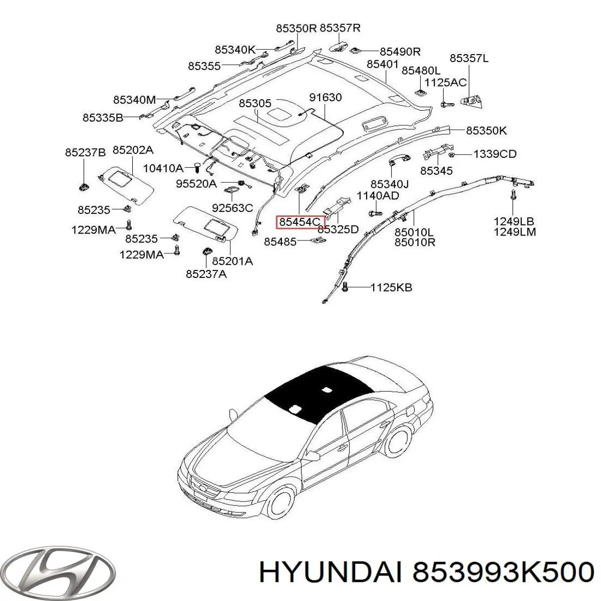  Hyundai/Kia 853993K500 ціна, від 5.96 USD