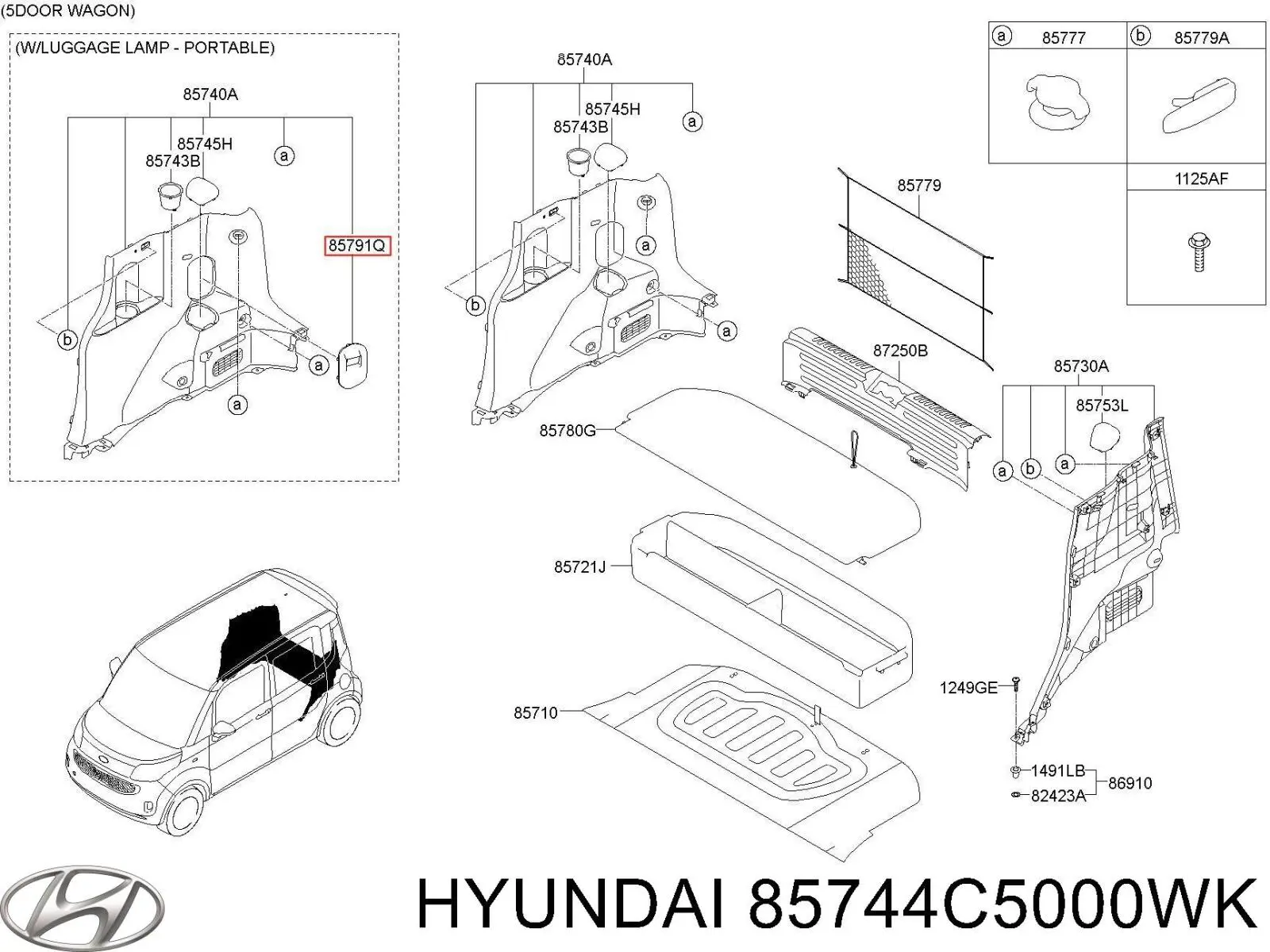 85744C5000WK Hyundai/Kia 