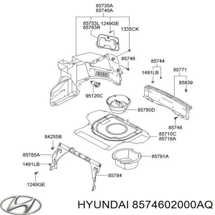  Hyundai/Kia 8574602000AQ ціна, від 0.52 USD
