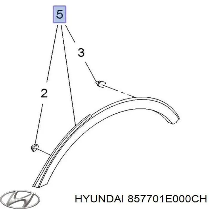 857701E000CH Hyundai/Kia Перегородка