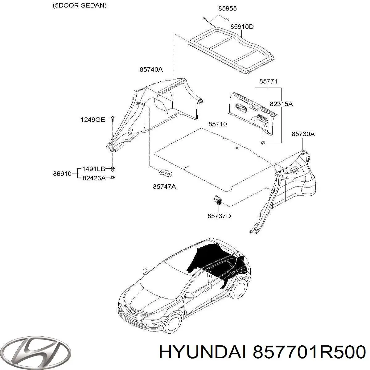 857701R500 Hyundai/Kia
