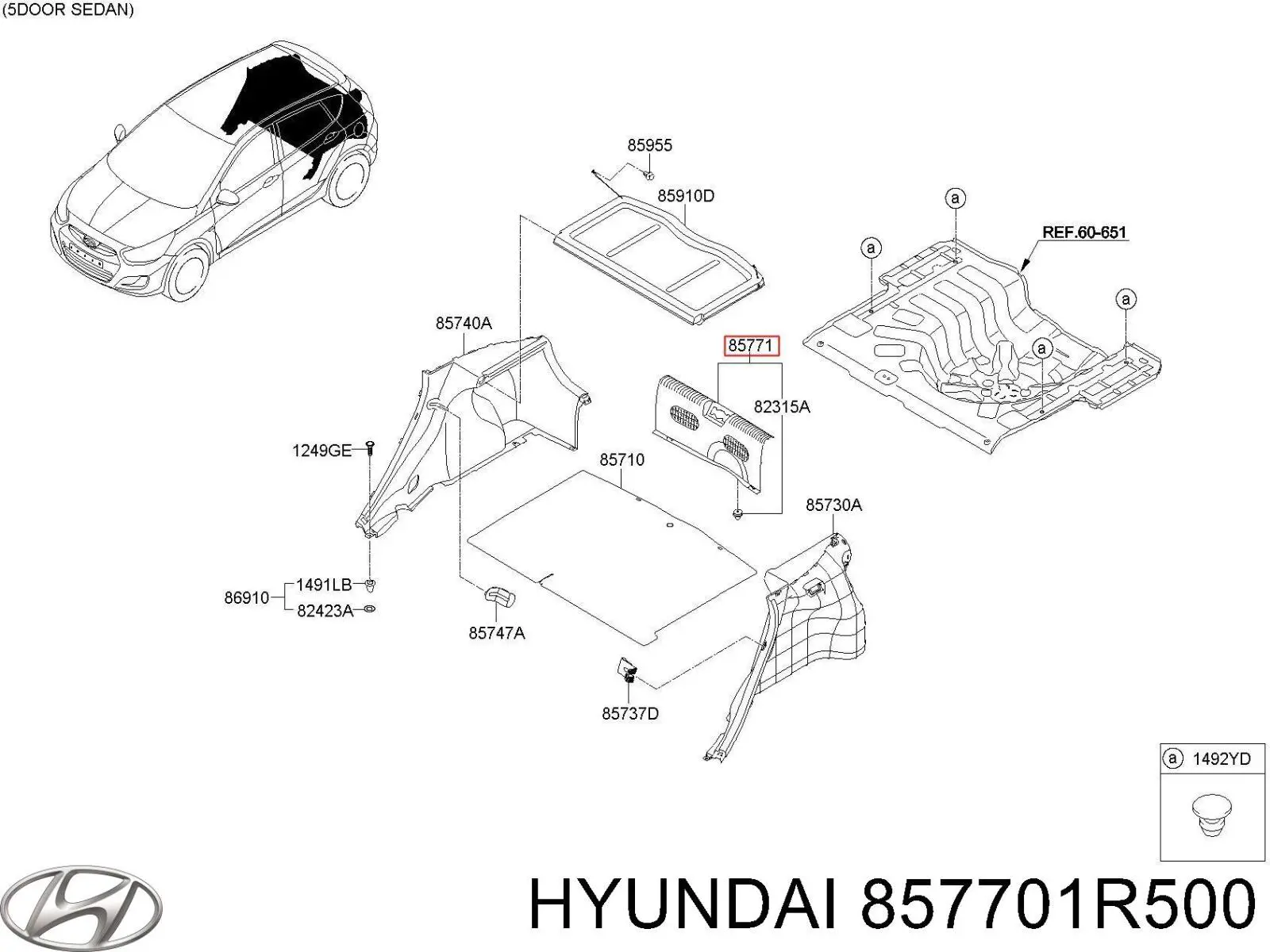  Hyundai/Kia 857701R500 ціна, від 92.16 USD
