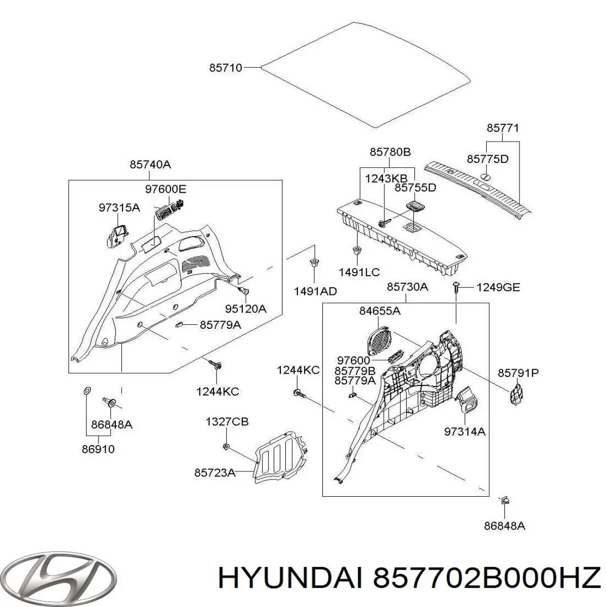 857702B000HZ Hyundai/Kia 