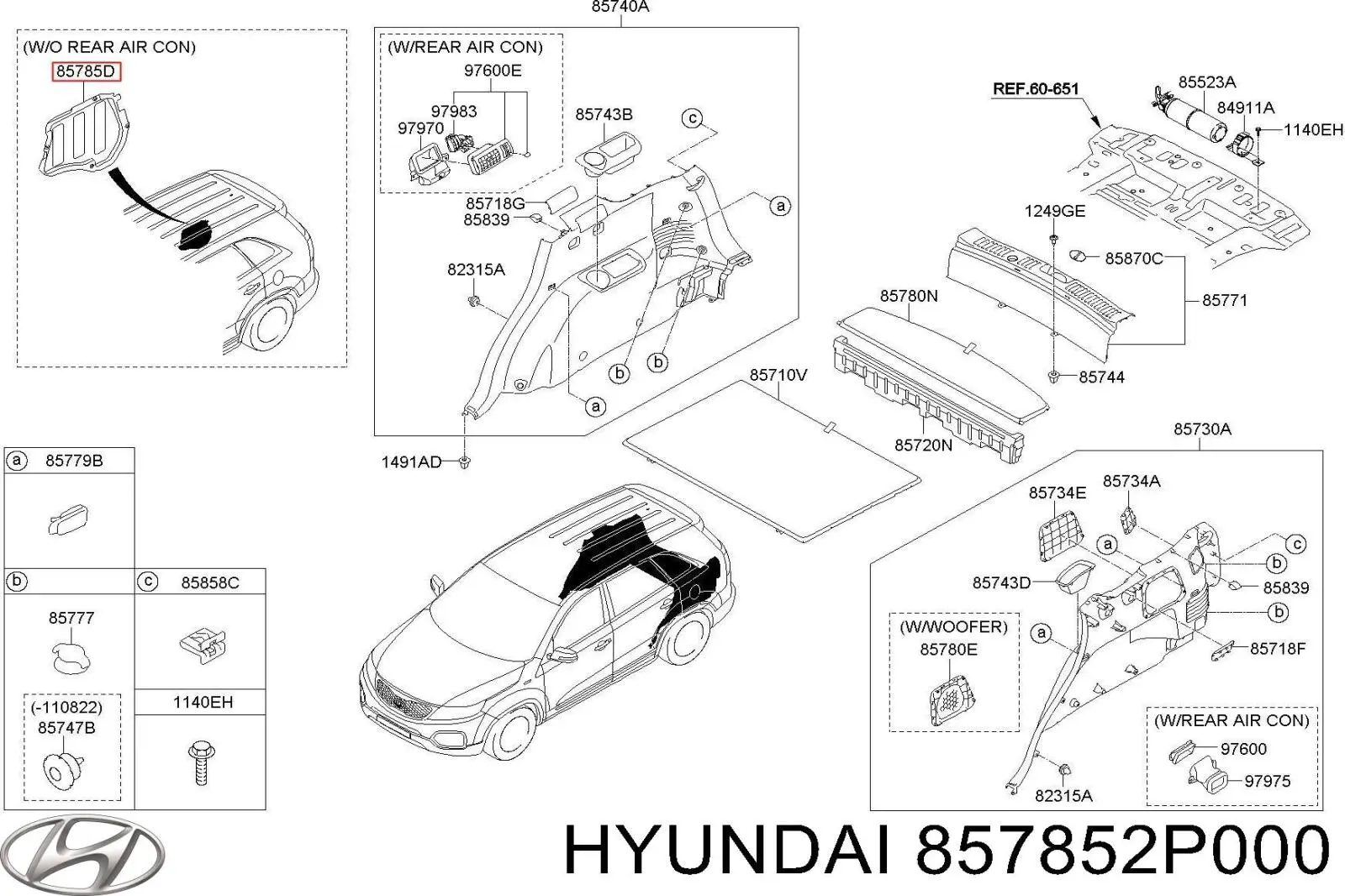  Hyundai/Kia 857852P000 ціна, від 6.33 USD
