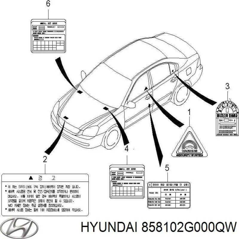 Купити 858102G000QW Hyundai/Kia 