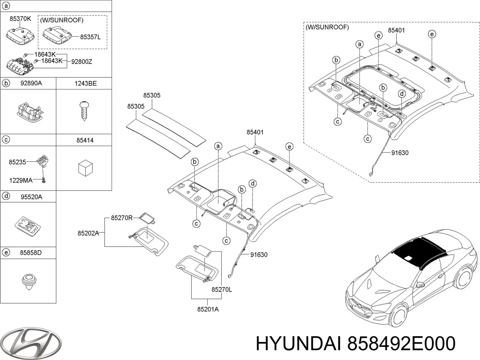  858492E000 Hyundai/Kia