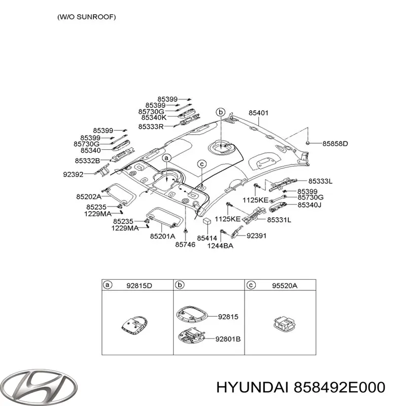  Hyundai/Kia 858492E000 ціна, від 1.12 USD
