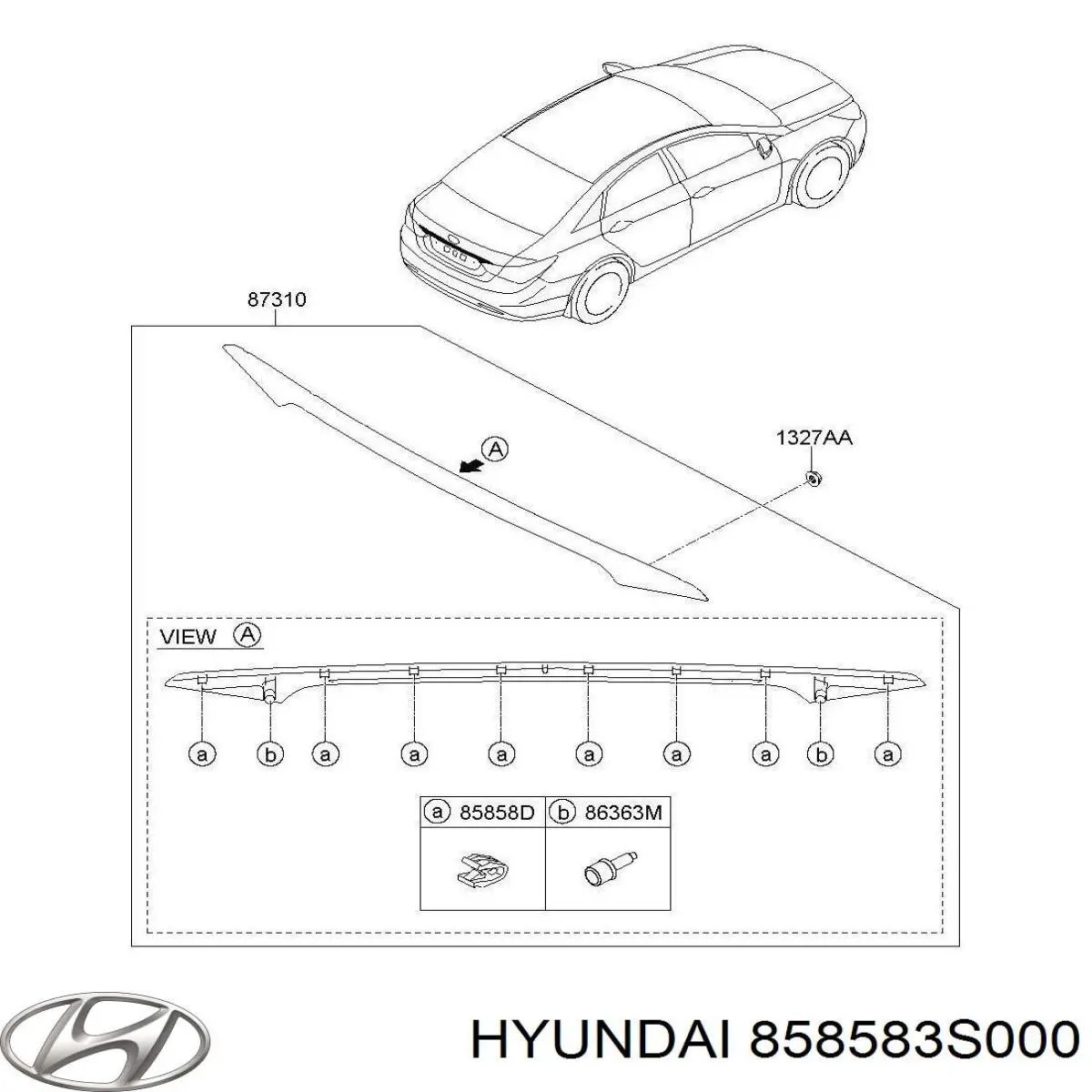 858583S000 Hyundai/Kia 