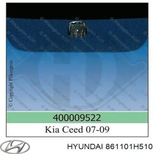 861101H510 Hyundai/Kia скло лобове