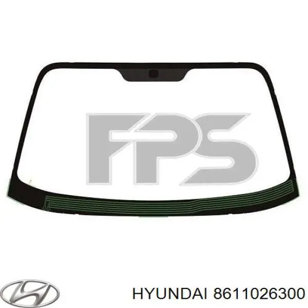 Купити 8611026300 Hyundai/Kia Вікно вітрове