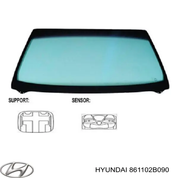 Лобове скло 861102B060 Hyundai/Kia