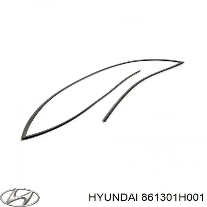 861301H001 Hyundai/Kia молдинг лобового скла