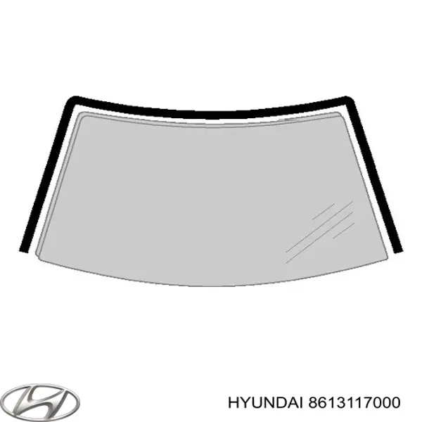 Молдинг лобового скла Hyundai Matrix (FC) (Хендай Матрікс)