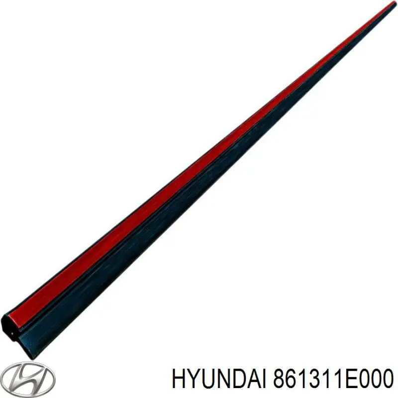 861311E000 Hyundai/Kia молдинг лобового скла, верхній