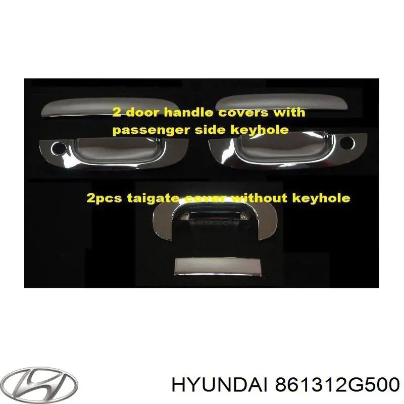 861312G500 Hyundai/Kia молдинг лобового скла