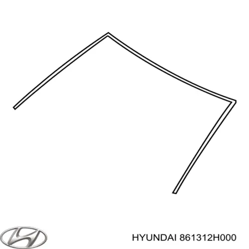 Рама лобового скла на Hyundai Elantra IV HD