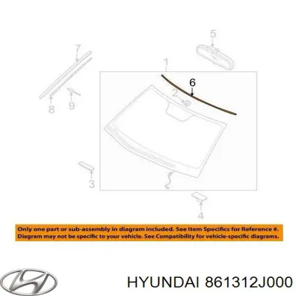  Hyundai/Kia 861312J000 ціна, від 93.76 USD