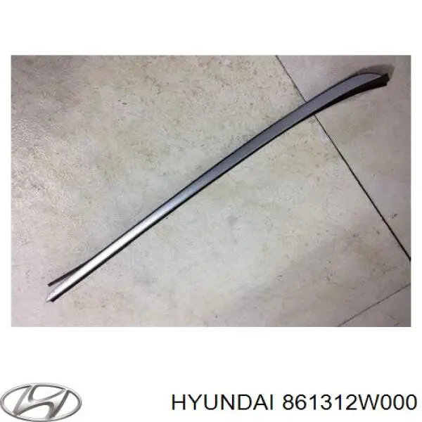 861312W000 Hyundai/Kia молдинг лобового скла, лівий