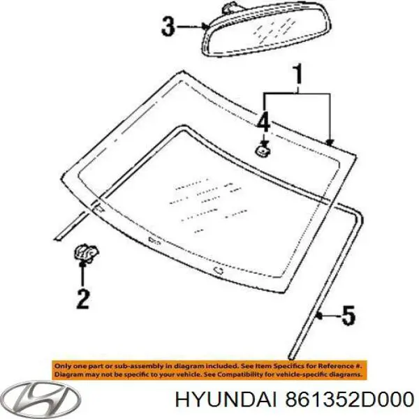 Молдинг вітрового скла Pilkington GS3201P111X ціна, від 13.30 USD