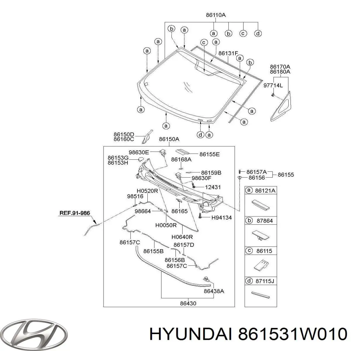  861531W010 Hyundai/Kia