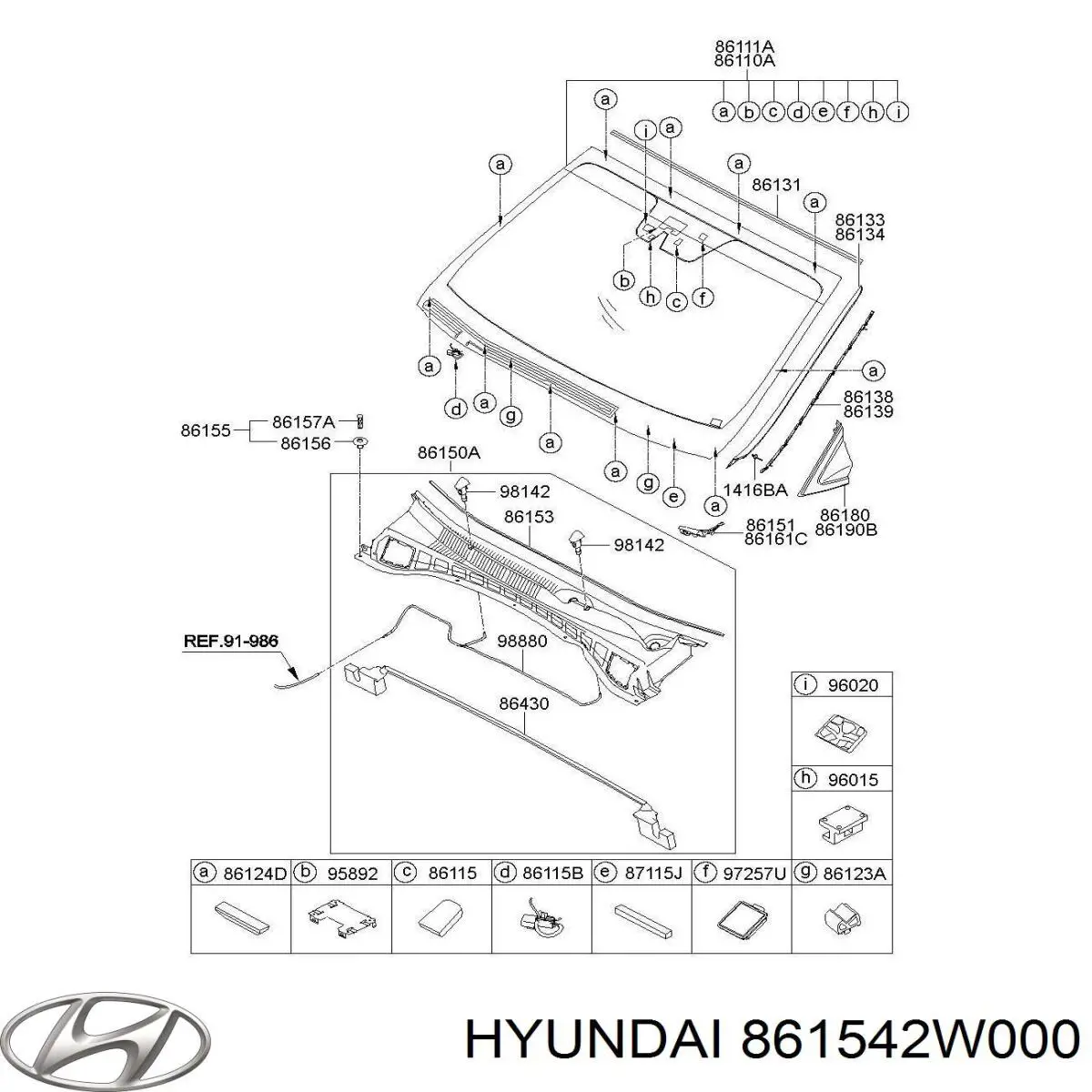  Hyundai/Kia 861542W000 ціна, від 10.13 USD