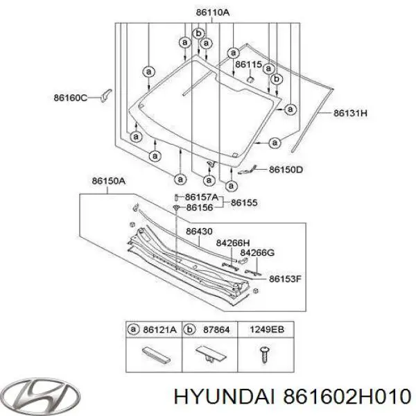 Заглушка днища кузова Hyundai/Kia 861602H010 ціна, від 24.40 USD