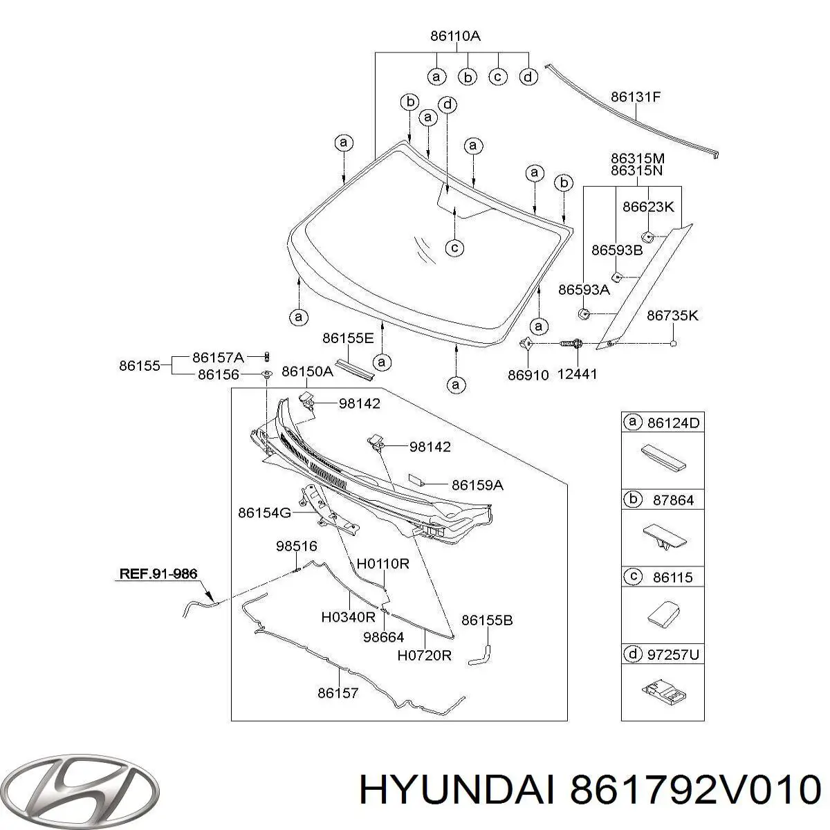  Hyundai/Kia 861792V010 ціна, від 4.43 USD