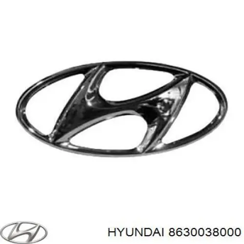 8630038000 Hyundai/Kia Фірмовий значок решітки радіатора
