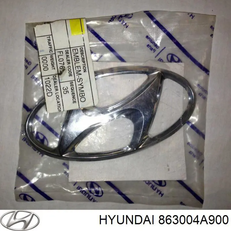 863004A900 Hyundai/Kia Фірмовий значок решітки радіатора