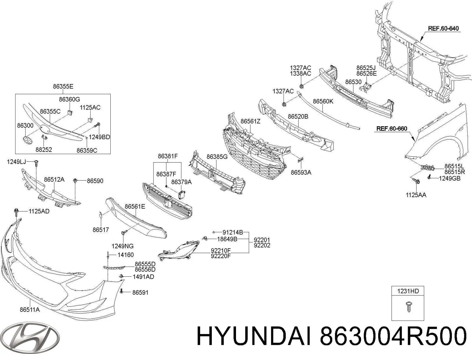  863004R500 Hyundai/Kia