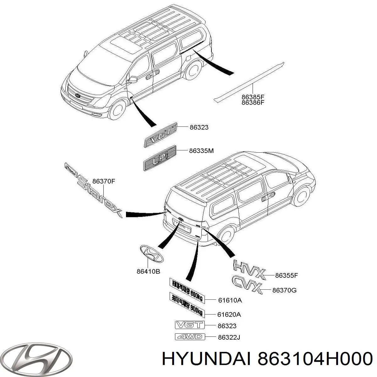 863104H000 Hyundai/Kia 