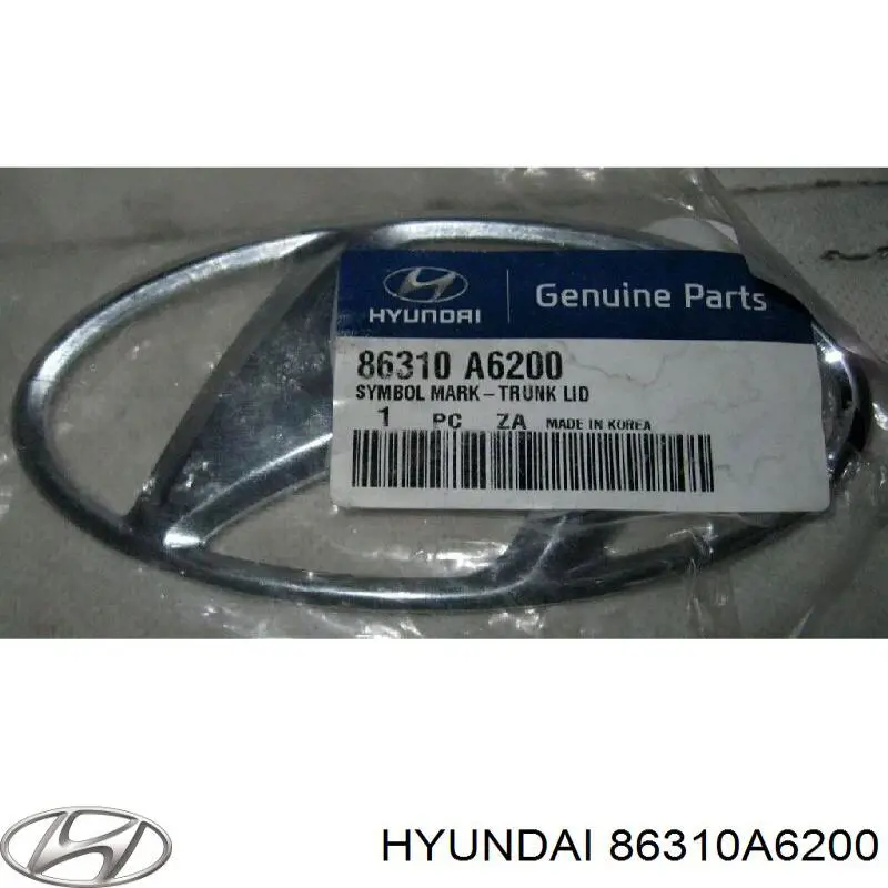 86310A6200 Hyundai/Kia Емблема кришки багажника, фірмовий значок