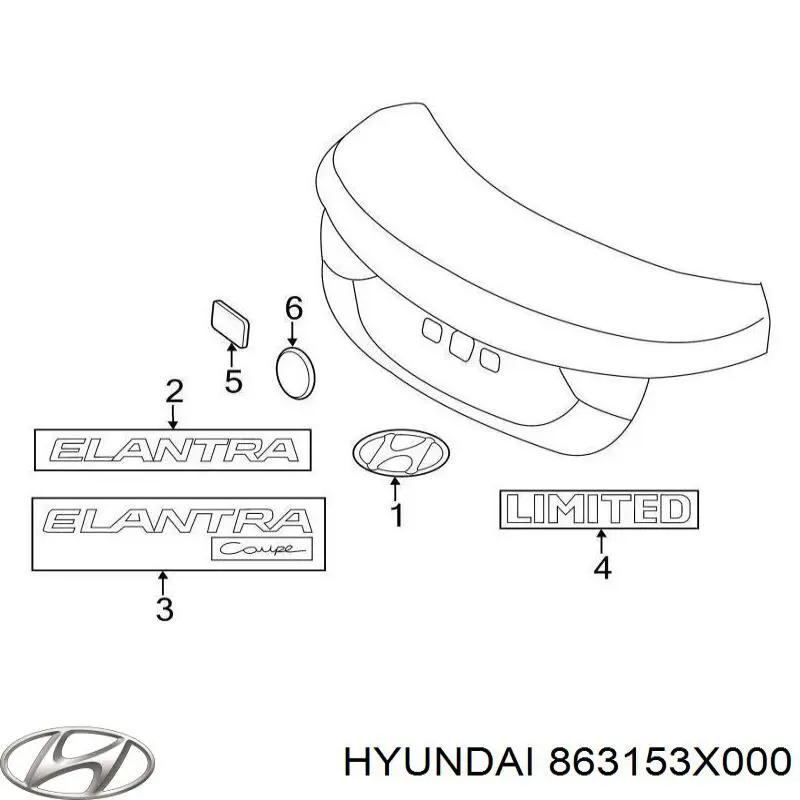  Hyundai/Kia 863153X000 ціна, від 0.99 USD