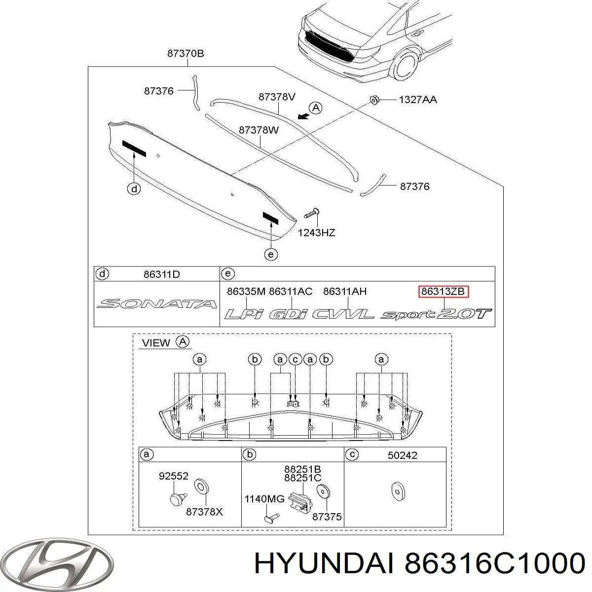  86316C1000 Hyundai/Kia