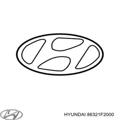 86321F2000 Hyundai/Kia Емблема кришки багажника, фірмовий значок