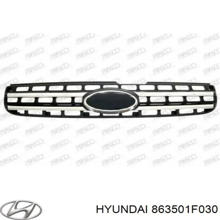 Облицювання радіатора Hyundai/Kia 863501F030 ціна, від 43.51 USD