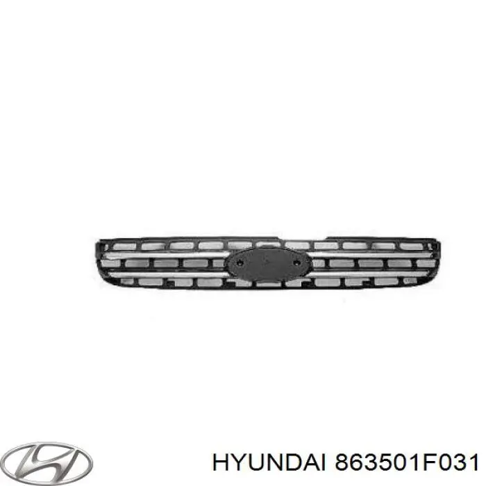 Решітка радіатора 863501F031 Hyundai/Kia