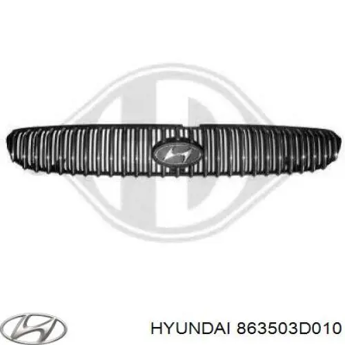 Облицювання радіатора Hyundai/Kia 863503D010 ціна, від 50.68 USD