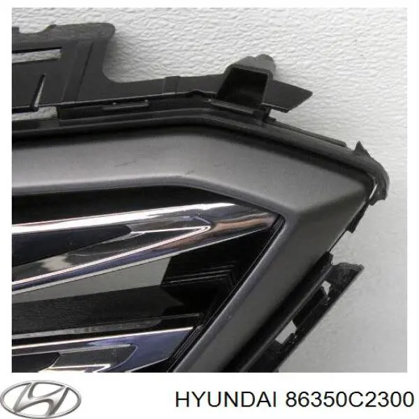 159 решітка (гриль) переднього бампера / ліцензія / sonata 2018-2019 hyundai на Hyundai Sonata LF