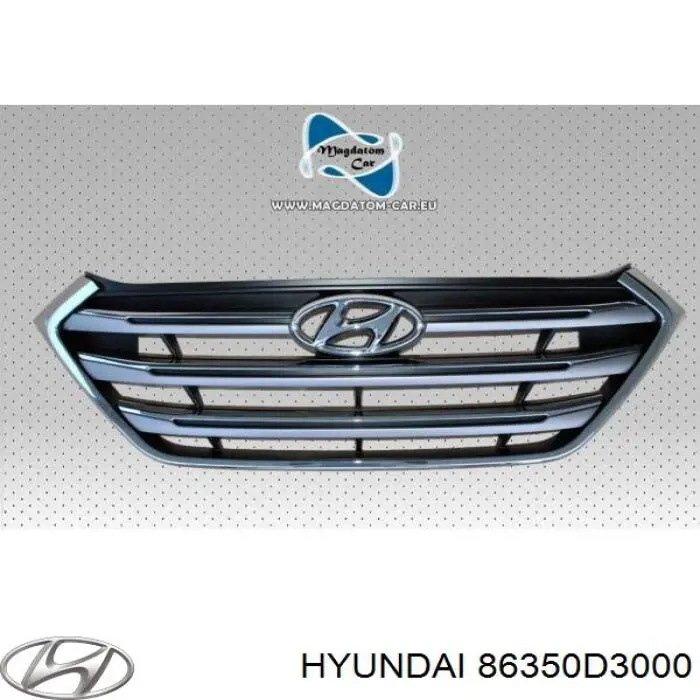 86350D3000RAM Hyundai/Kia решітка радіатора