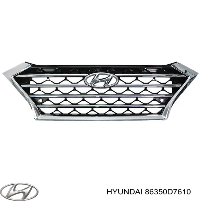 86350D7610FFF Hyundai/Kia Решітка радіатора