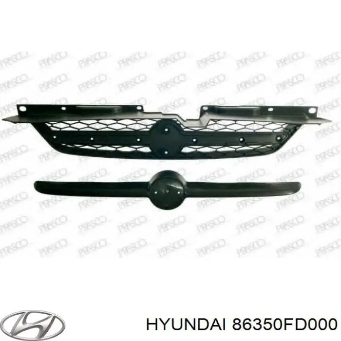 86350FD000 Hyundai/Kia решітка радіатора